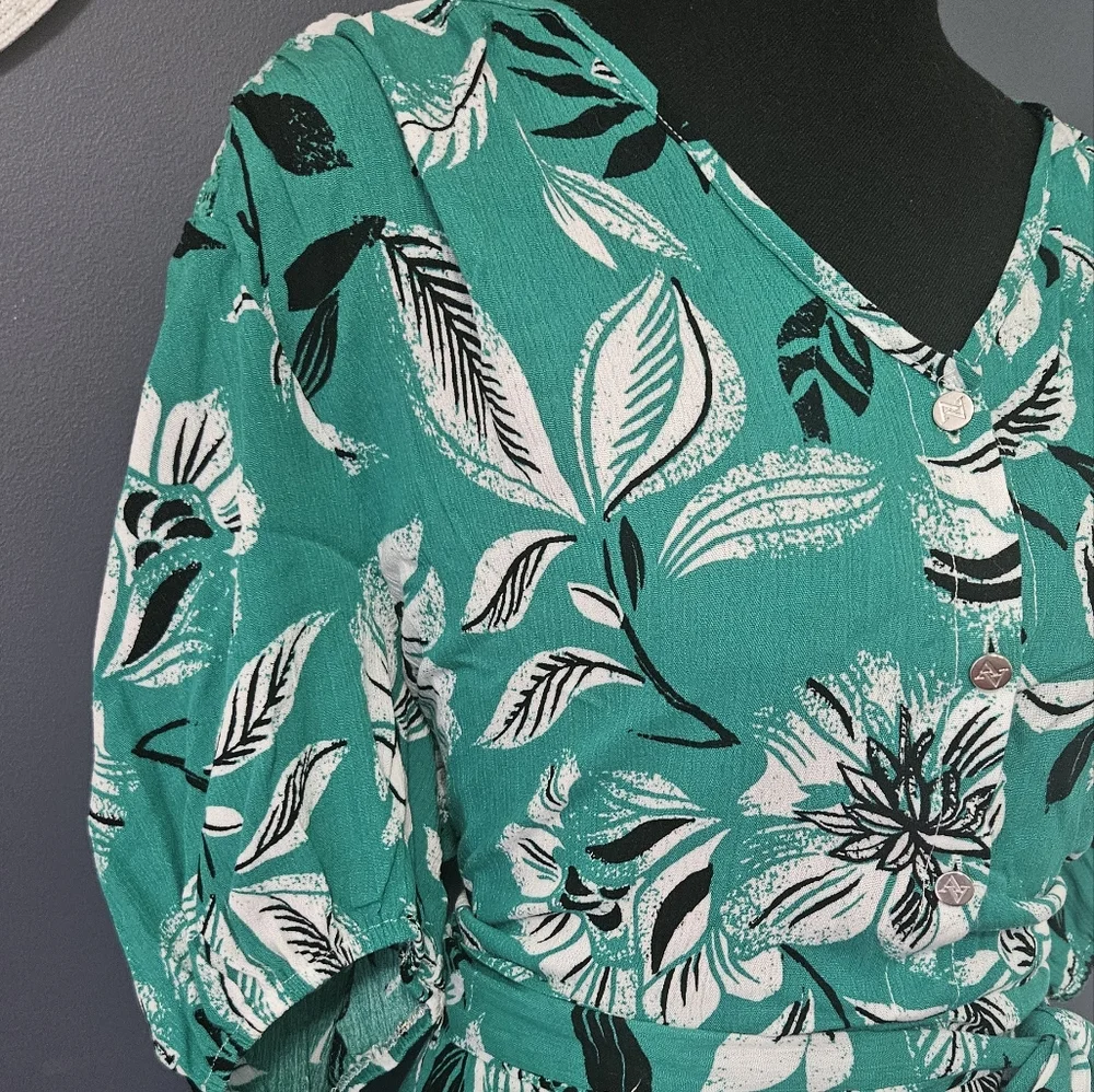 NWT Adreinne Vittadini Gauze Shirt Dress Size XL - Picture 2 of 11